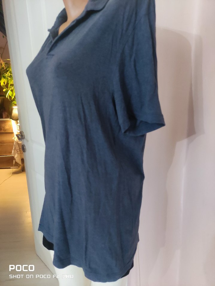 Lacivert Denim Erkek Polo Tişört - Görsel 2