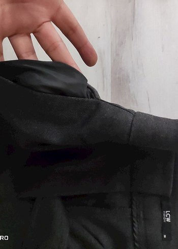 LCW YÜKSEK BEL Gri Kadın Kumaş Pantolon Pilili Normal Boy - Görsel 5