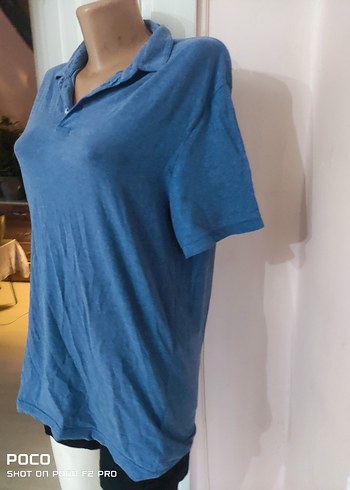 Lacivert Keten Erkek Polo Tişört - Görsel 3