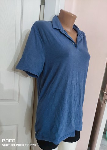 Lacivert Keten Erkek Polo Tişört - Görsel 4