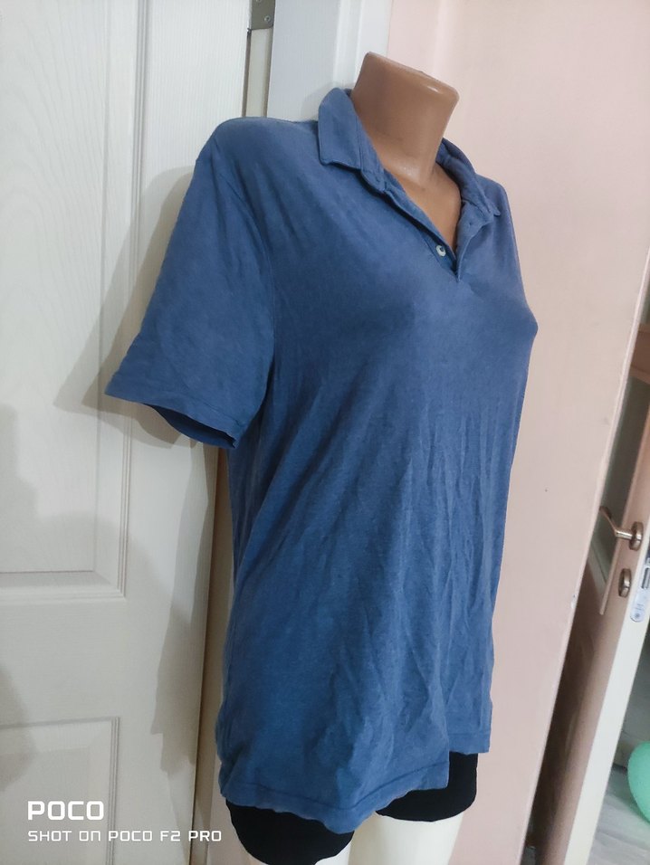 Lacivert Keten Erkek Polo Tişört - Görsel 4