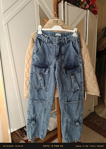 Bej kız Fermuarlı Günlük Midi Ceketli takım i - Görsel 7