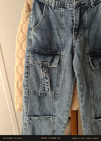 Bej kız Fermuarlı Günlük Midi Ceketli takım i - Görsel 5