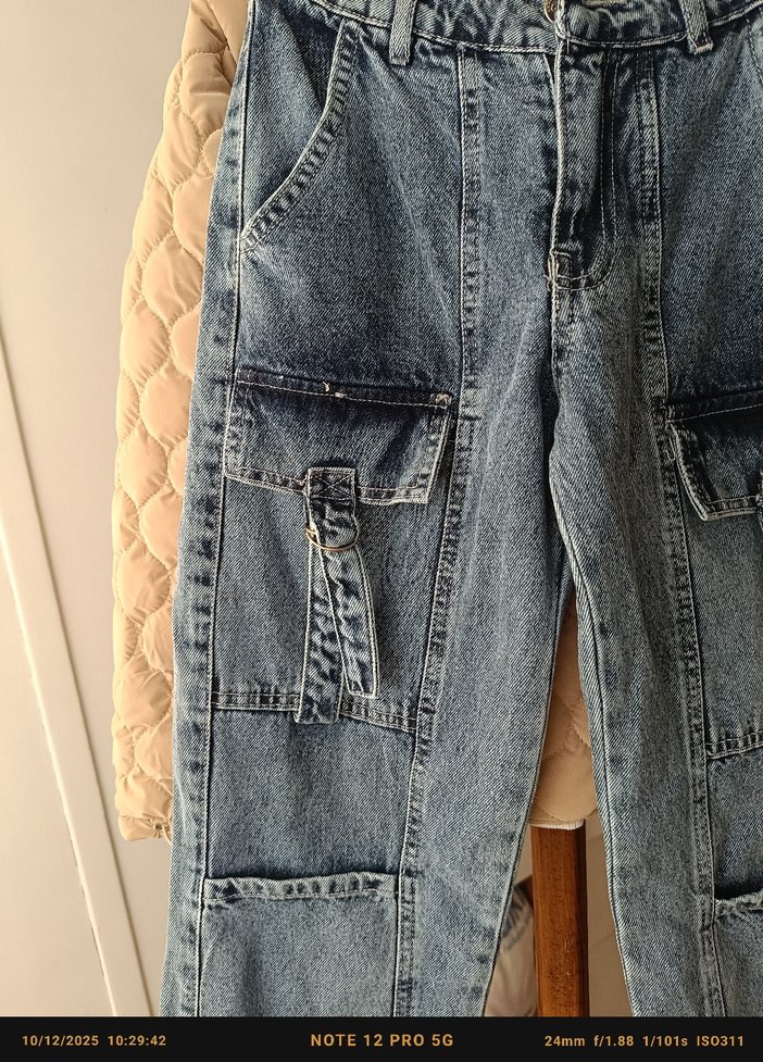 Bej kız Fermuarlı Günlük Midi Ceketli takım i - Görsel 5