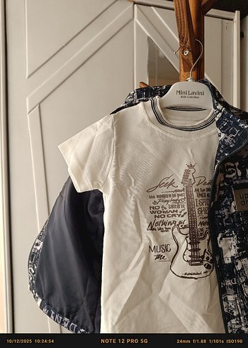 Gri Baskılı Erkek Çocuk Denim Ceket - Görsel 4