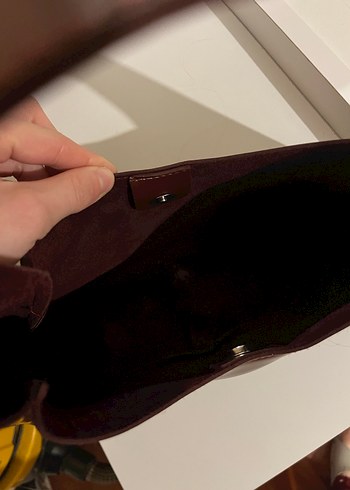 Bordo Deri  Kadın Çanta - Görsel 3