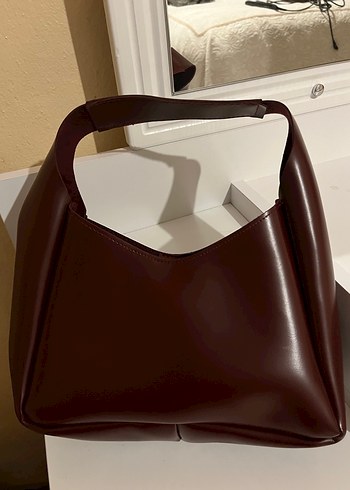 Bordo Deri  Kadın Çanta - Görsel 2