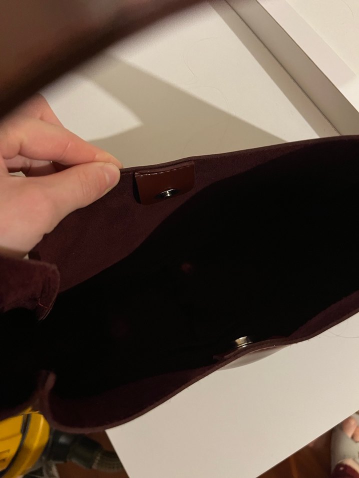 Bordo Deri  Kadın Çanta - Görsel 3