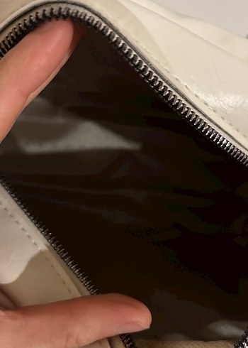 Beyaz Deri Kadın Çanta - Görsel 2