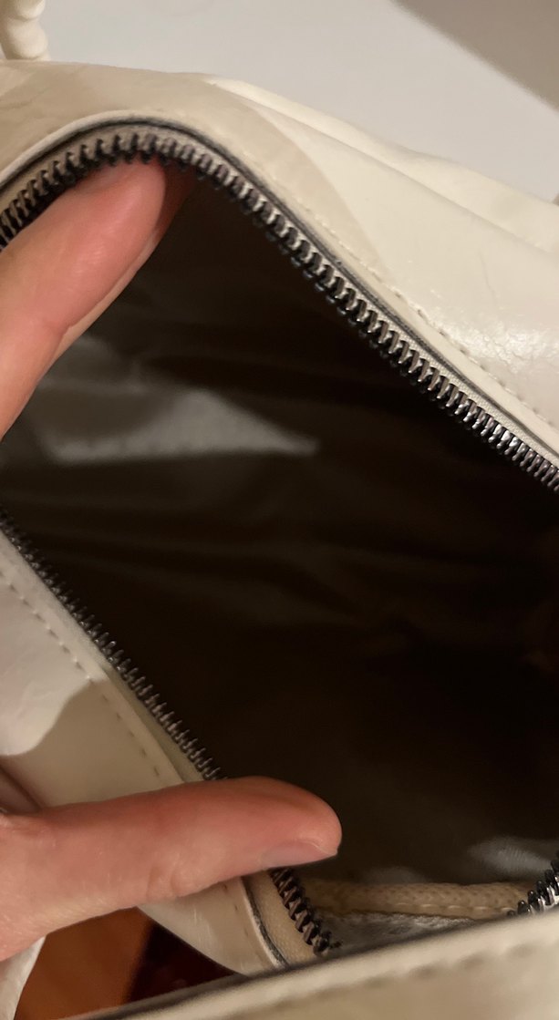 Beyaz Deri Kadın Çanta - Görsel 2