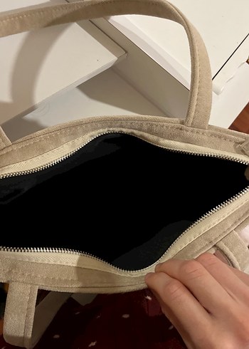 Bej Süet Kadın Çanta - Görsel 2