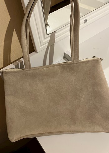 Bej Süet Kadın Çanta - Görsel 3