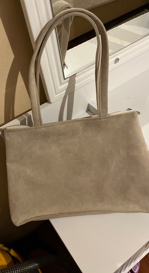 Bej Süet Kadın Çanta - Görsel 3