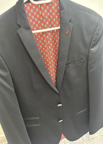 DS Damat takım elbise siyah desenli - Görsel 4