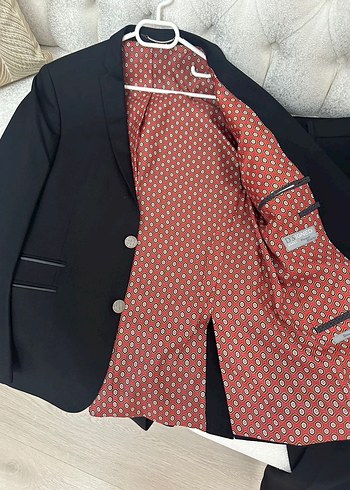 DS Damat takım elbise siyah desenli - Görsel 7