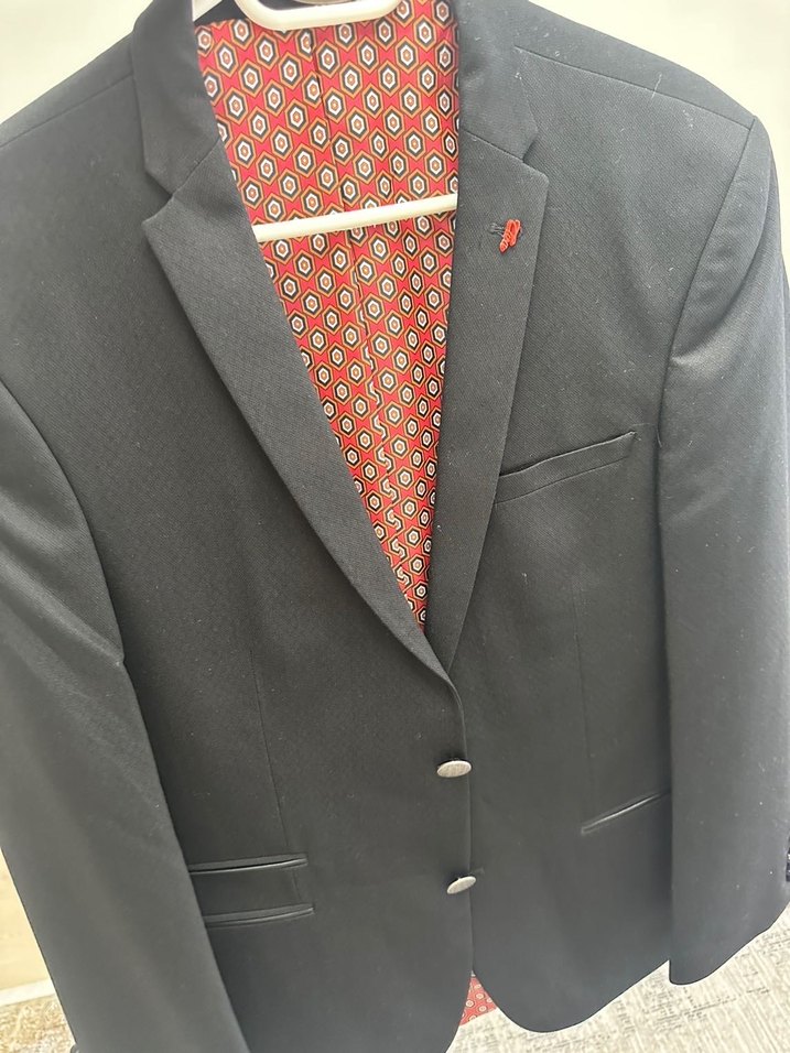 DS Damat takım elbise siyah desenli - Görsel 4