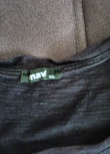 Mavi Baskılı Siyah Erkek Tişört - Görsel 2