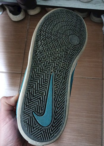 Turkuaz Süet Spor Ayakkabı - Görsel 3