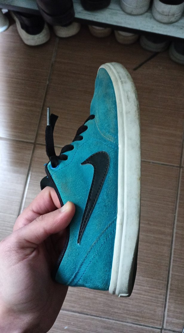 Turkuaz Süet Spor Ayakkabı - Görsel 2