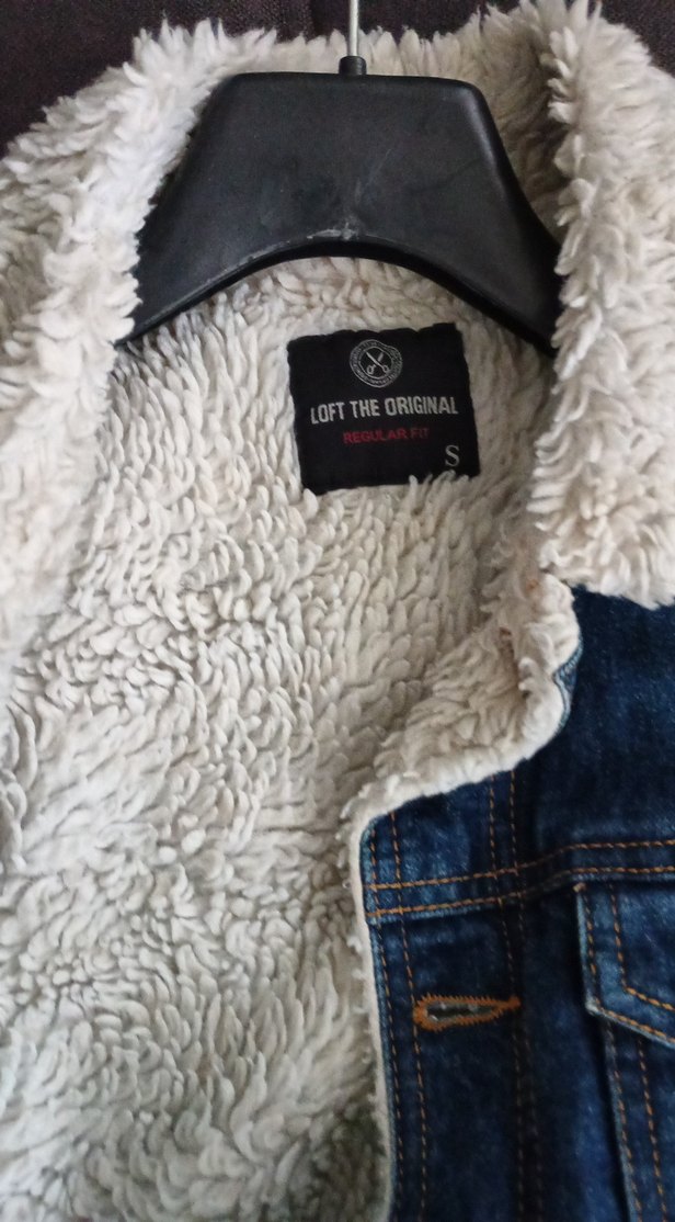 Düğmeli Kadın Kot Ceket, Mavi, Rahat Kesim - Görsel 2