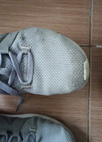 Gri erkek Spor Ayakkabı Velcro Detaylı - Görsel 3