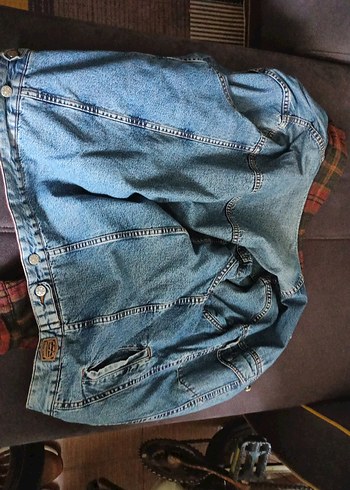 Düğmeli Çok Renkli Denim Ceket - Görsel 2