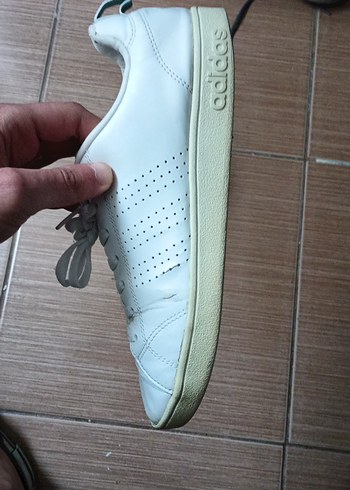 Beyaz Bağcıklı Spor Ayakkabı - Görsel 2