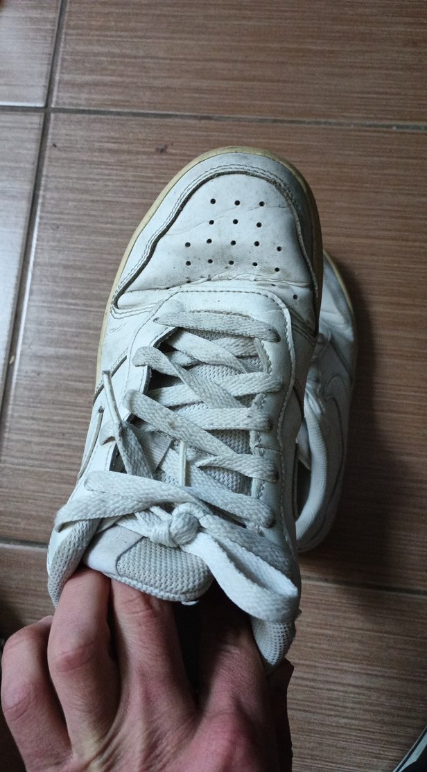 Beyaz Bağcıklı  Spor Ayakkabı - Görsel 4