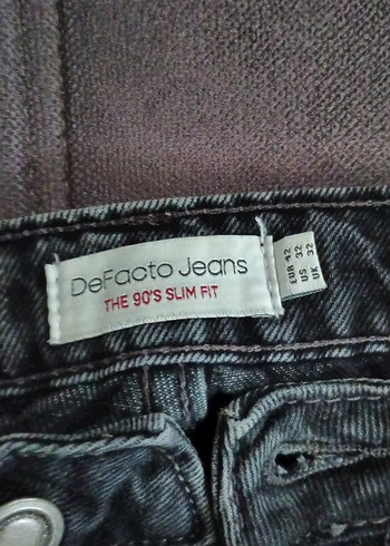 Siyah Bol Kesim Denim Erkek Pantolon - Görsel 2