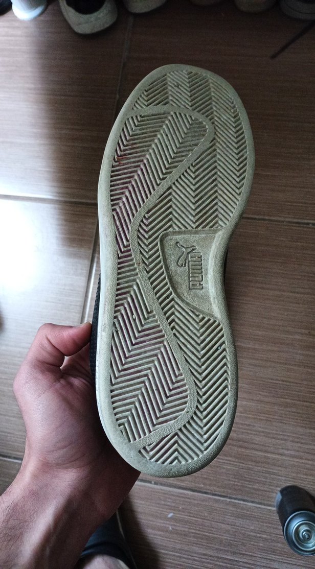 Gri  Spor Ayakkabı Velcro Detaylı - Görsel 2