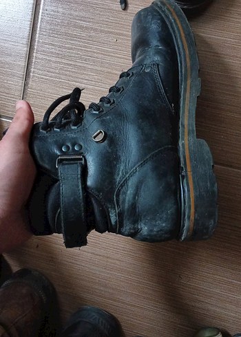 Siyah Bağcıklı Erkek Rock Punk Botları - Görsel 5