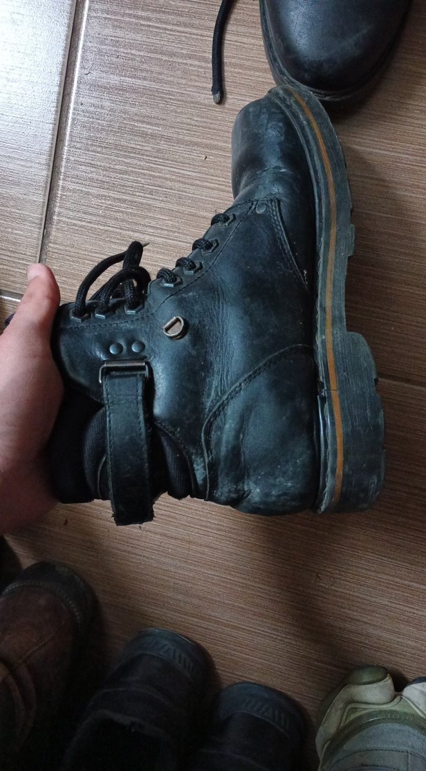 Siyah Bağcıklı Erkek Rock Punk Botları - Görsel 5