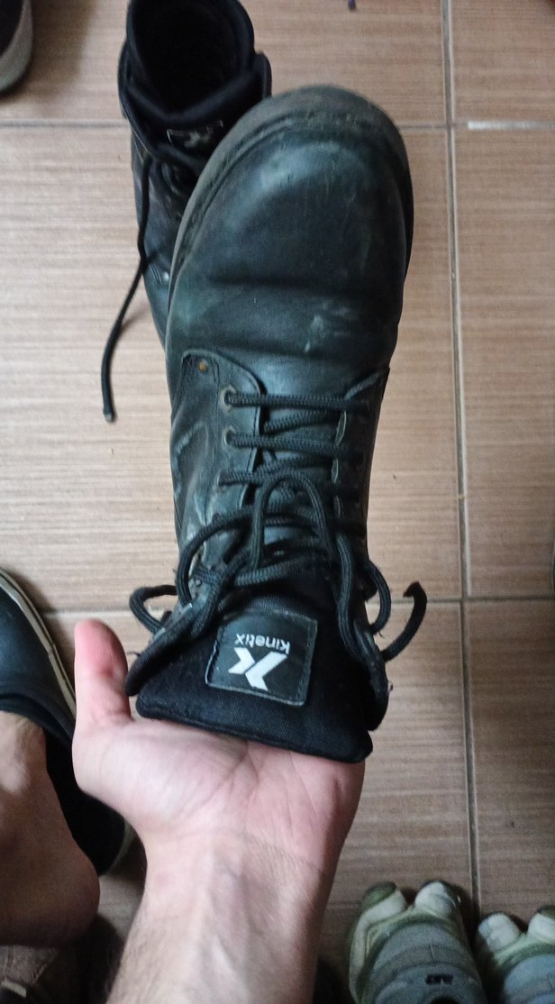 Siyah Bağcıklı Erkek Rock Punk Botları - Görsel 2