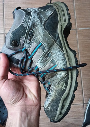 Gri Erkek DECATHLON Spor Ayakkabı Bağcıkları - Görsel 2