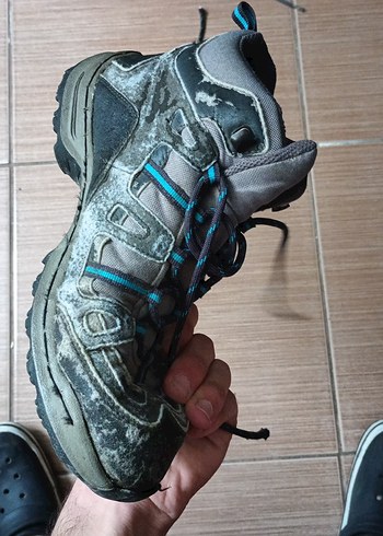 Gri Erkek DECATHLON Spor Ayakkabı Bağcıkları - Görsel 4