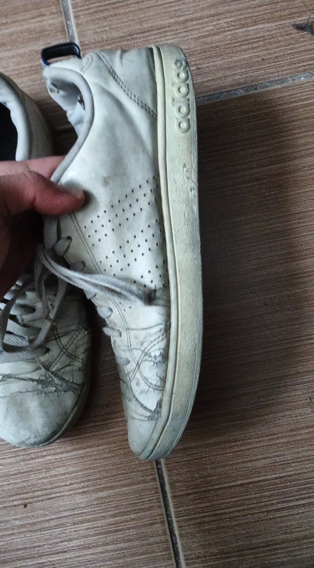 Beyaz Gri Bağcıklı Spor Ayakkabı - Görsel 2