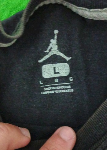 Siyah Air Jordan Baskılı Erkek Tişört - Görsel 2