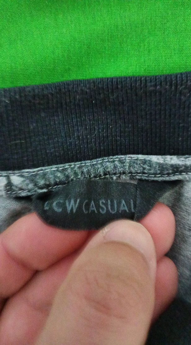 Gri Baskılı Kısa Kollu Polo Tişört - Görsel 2