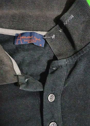 Erkek Siyah Polo Yaka Tişört - Görsel 2