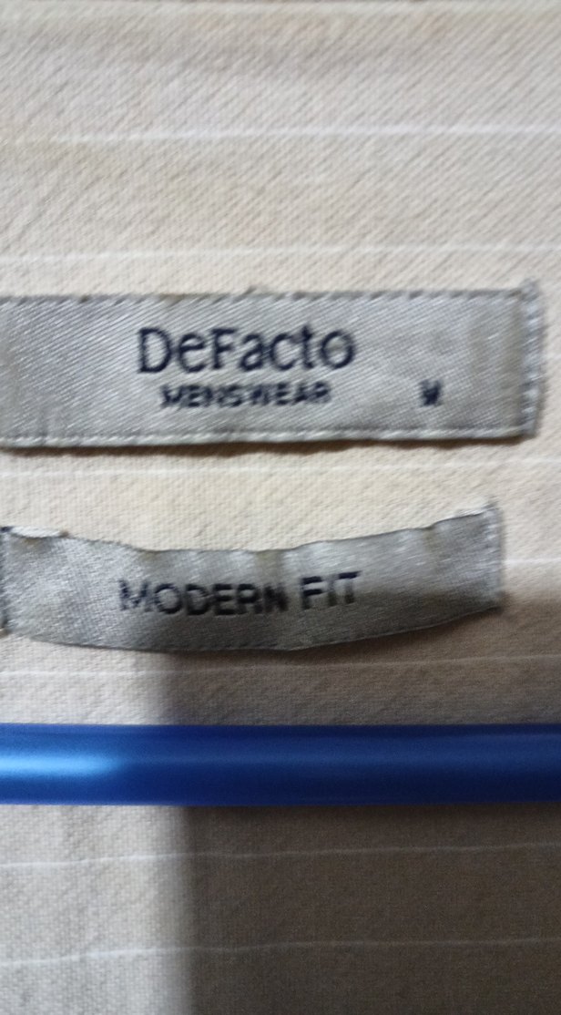 Erkek Beyaz Keten Uzun Kollu Gömlek - Görsel 2