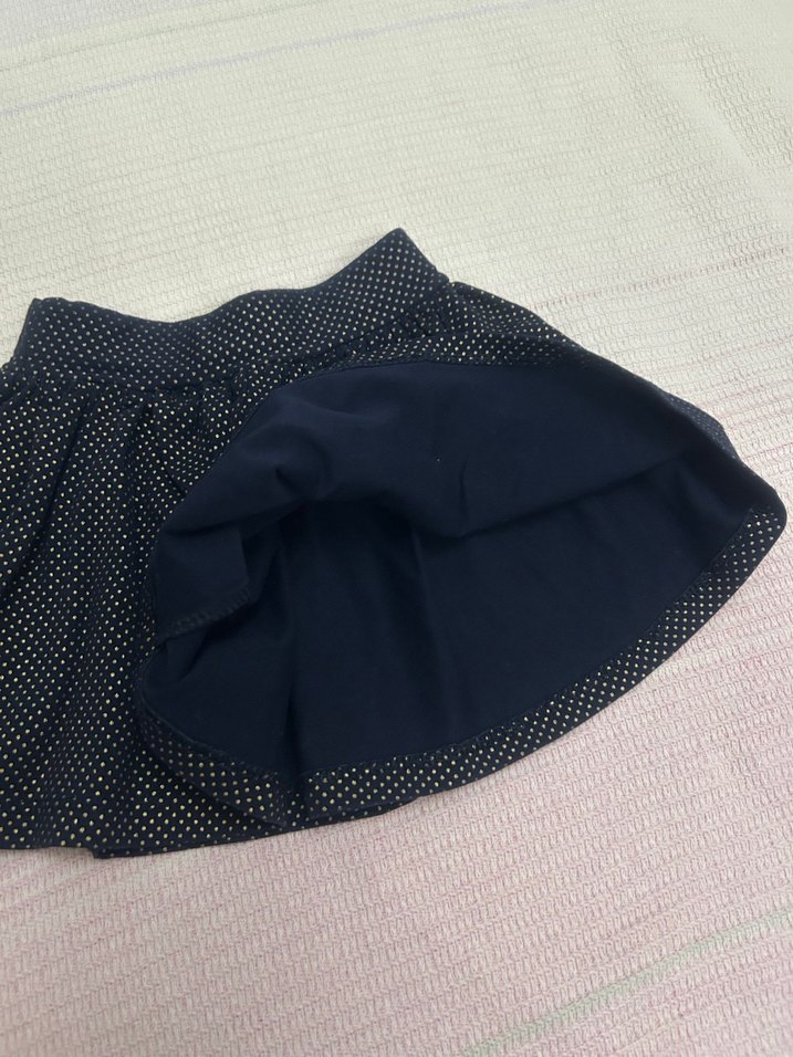 Kız Çocuk Puantiyeli Pileli Etek - Görsel 2