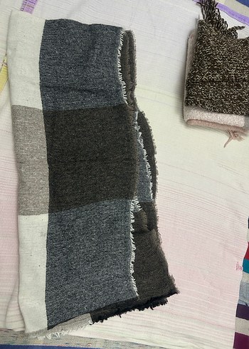 Kadın Çok Renkli Örgü Şal - Görsel 4