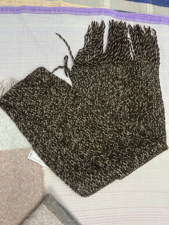 Kadın Çok Renkli Örgü Şal - Görsel 3