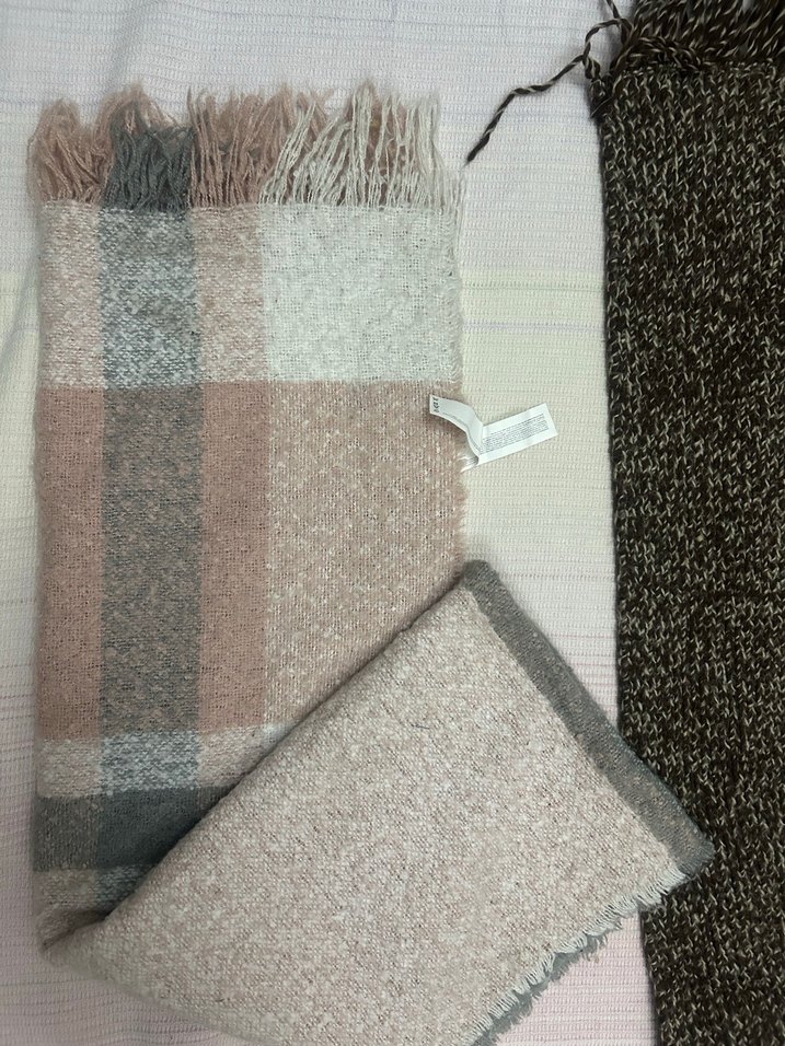 Kadın Çok Renkli Örgü Şal - Görsel 2