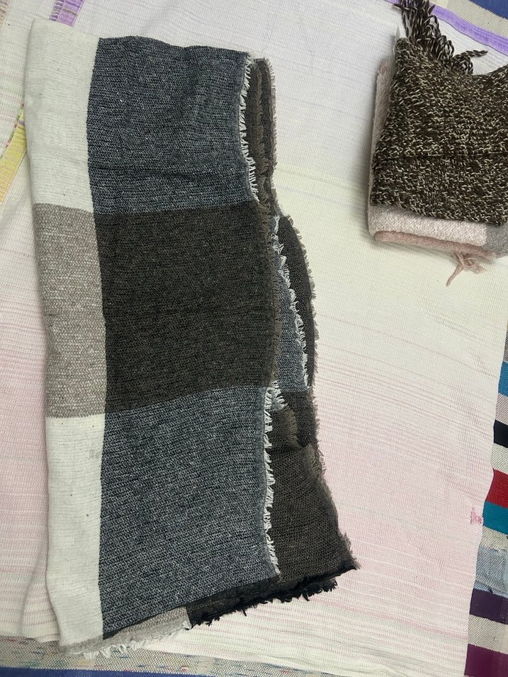 Kadın Çok Renkli Örgü Şal - Görsel 4