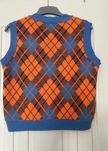 Kadın V Yaka Örgü Süveter - Görsel 2