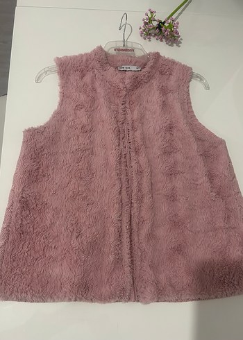 Pembe Peluş Detaylı  Yelek - Görsel 10