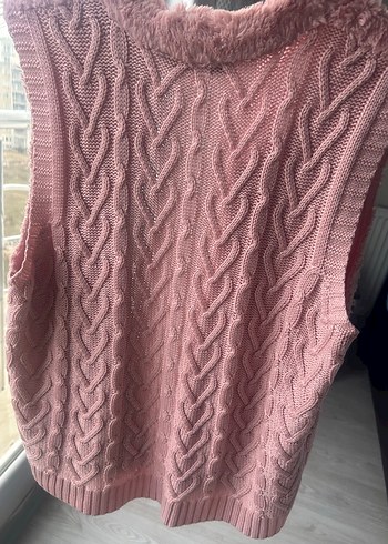 Pembe Peluş Detaylı  Yelek - Görsel 2