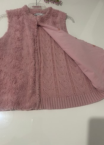 Pembe Peluş Detaylı  Yelek - Görsel 9