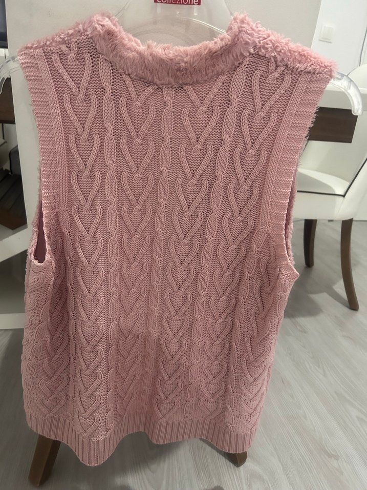 Pembe Peluş Detaylı  Yelek - Görsel 3